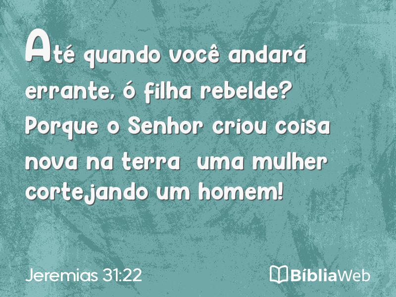 Jeremias 31:22 em imagem para compartilhar