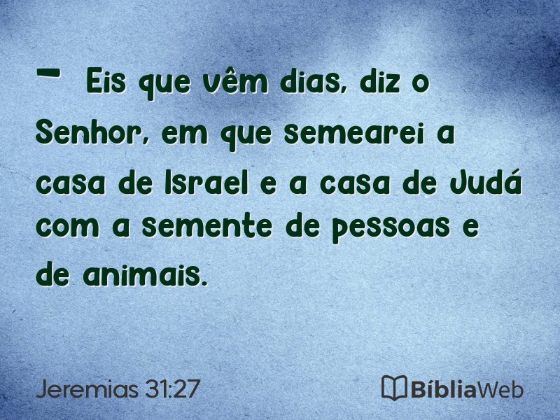 Jeremias 31:27 em imagem para compartilhar