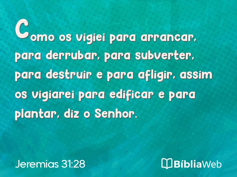 Jeremias 31:28 em imagem para compartilhar