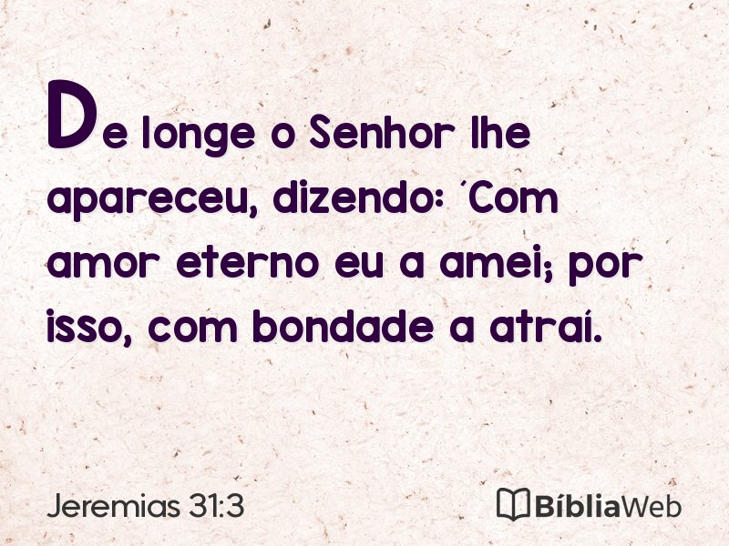 Jeremias 31:3 em imagem para compartilhar