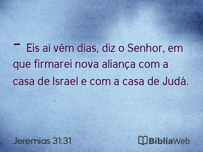 Jeremias 31:31 em imagem para compartilhar