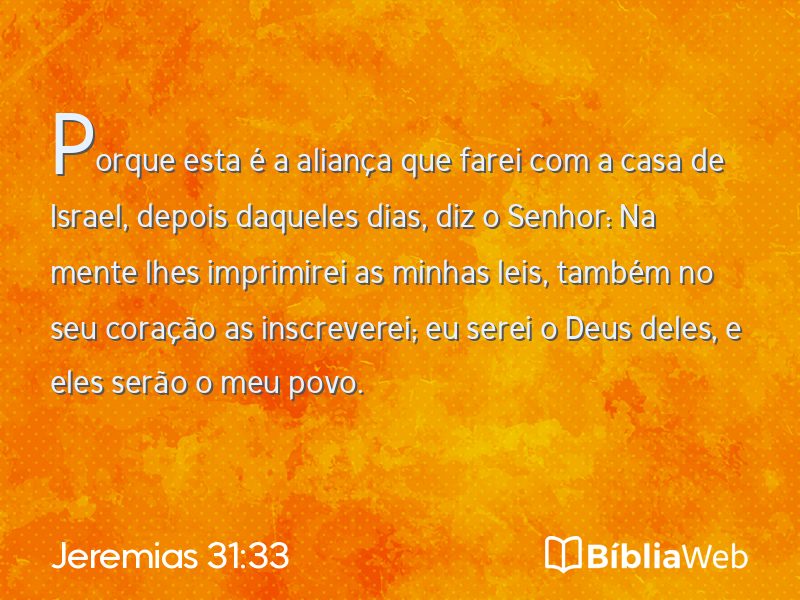 Jeremias 31:33 em imagem para compartilhar