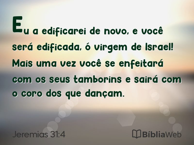 Jeremias 31:4 em imagem para compartilhar