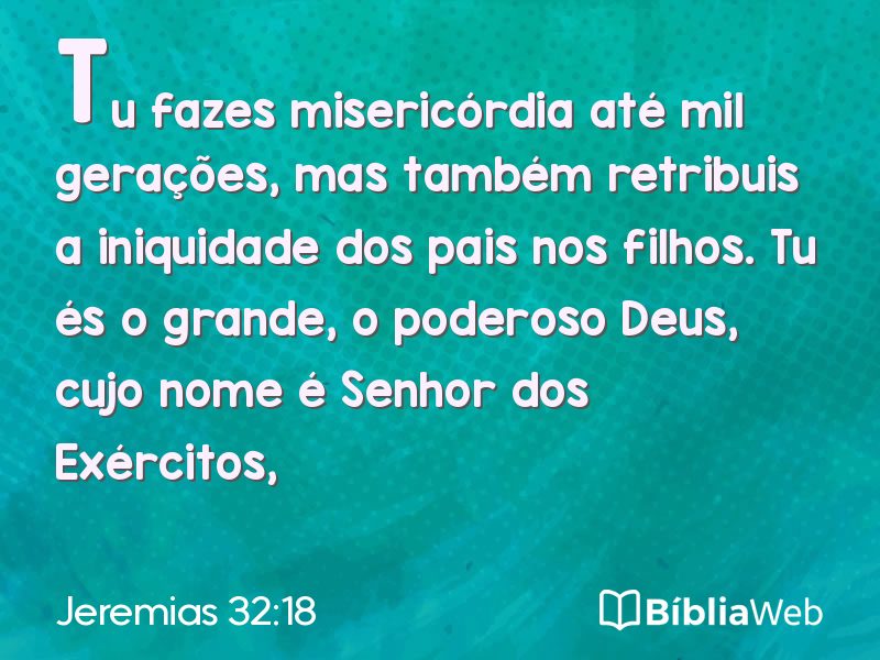 Jeremias 32:18 em imagem para compartilhar