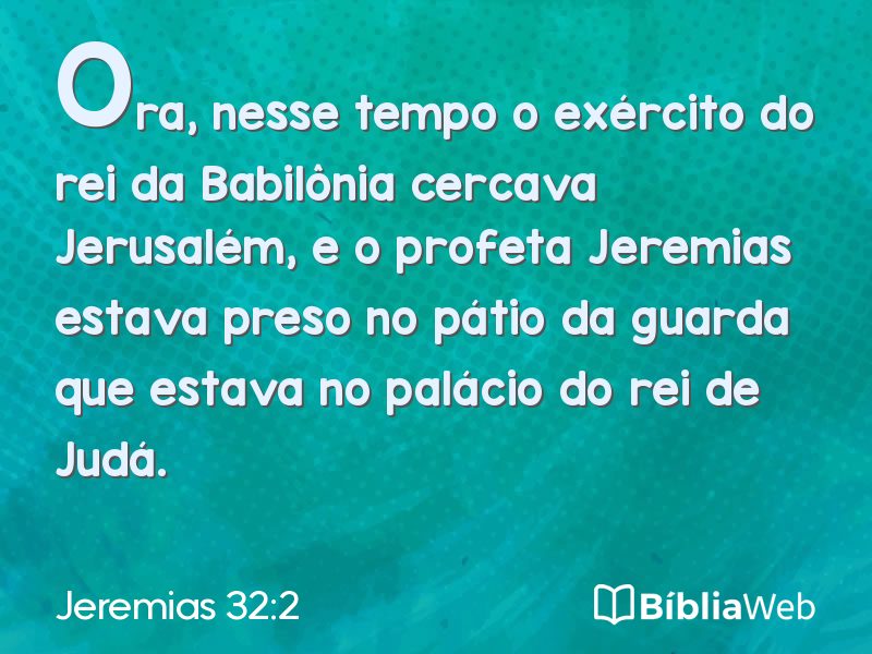 Jeremias 32:2 em imagem para compartilhar