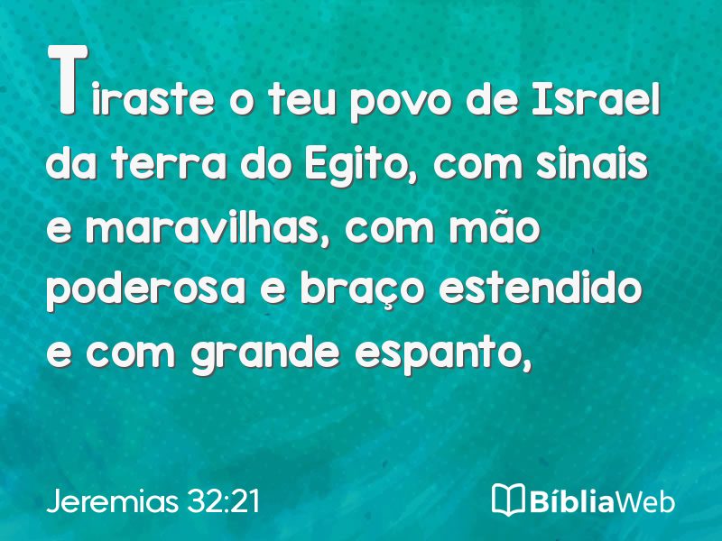 Jeremias 32:21 em imagem para compartilhar