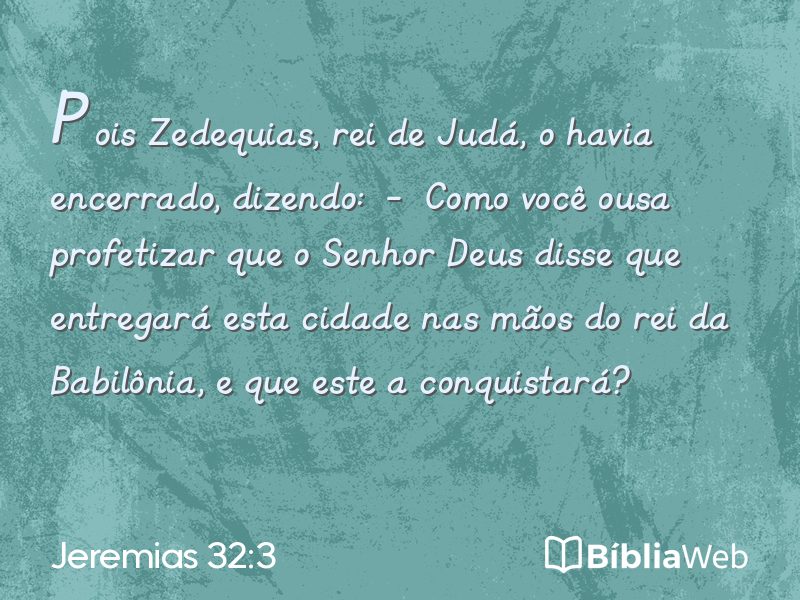 Jeremias 32:3 em imagem para compartilhar