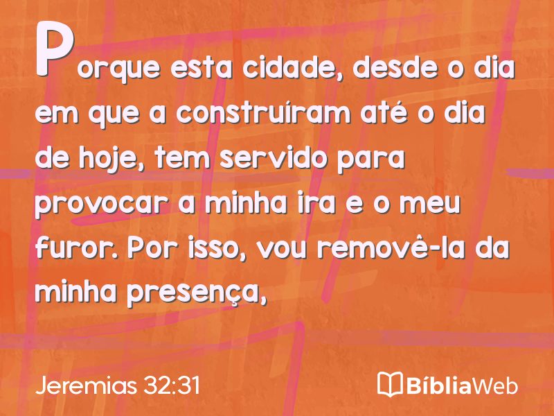 Jeremias 32:31 em imagem para compartilhar