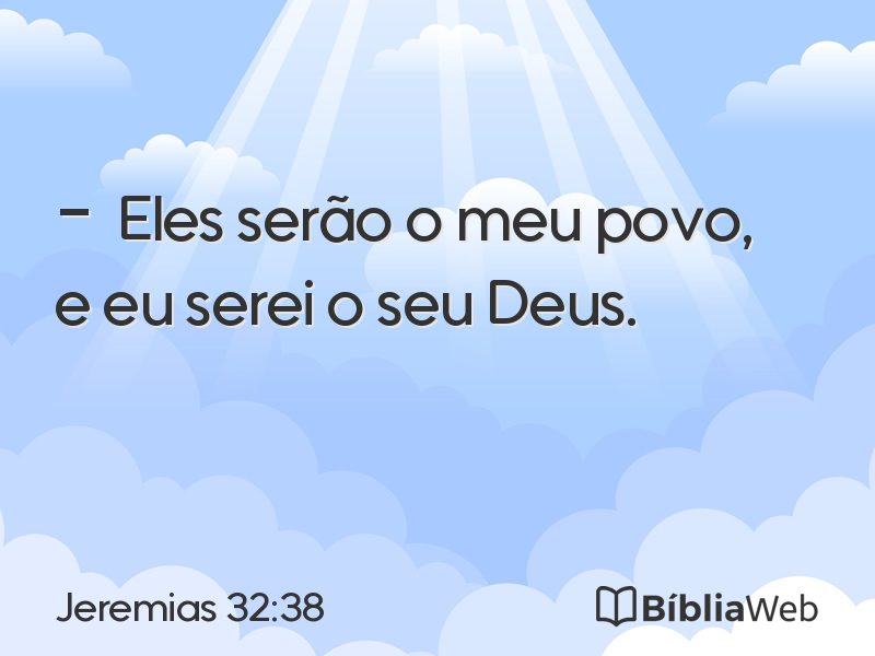 Jeremias 32:38 em imagem para compartilhar