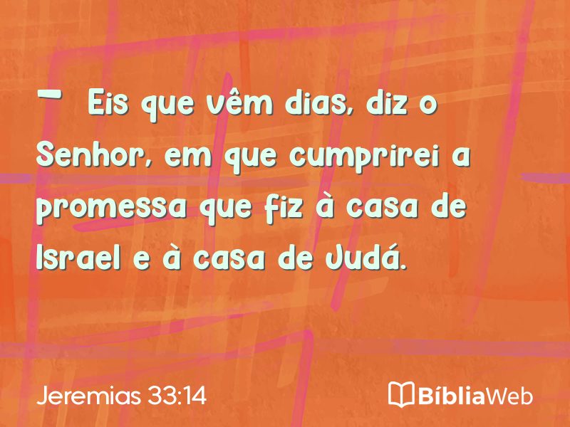Jeremias 33:14 em imagem para compartilhar