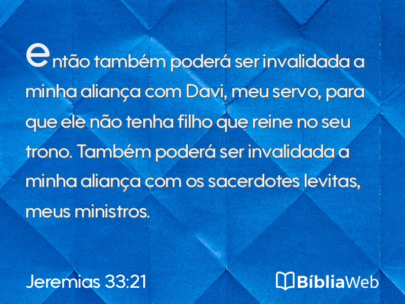Jeremias 33:21 em imagem para compartilhar