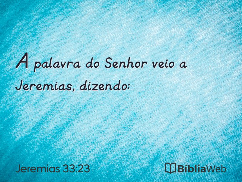 Jeremias 33:23 em imagem para compartilhar