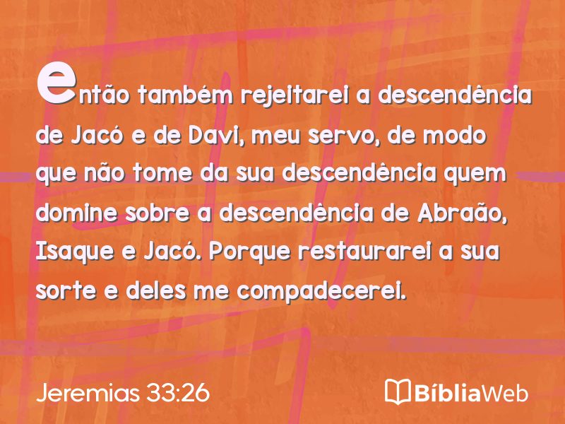 Jeremias 33:26 em imagem para compartilhar