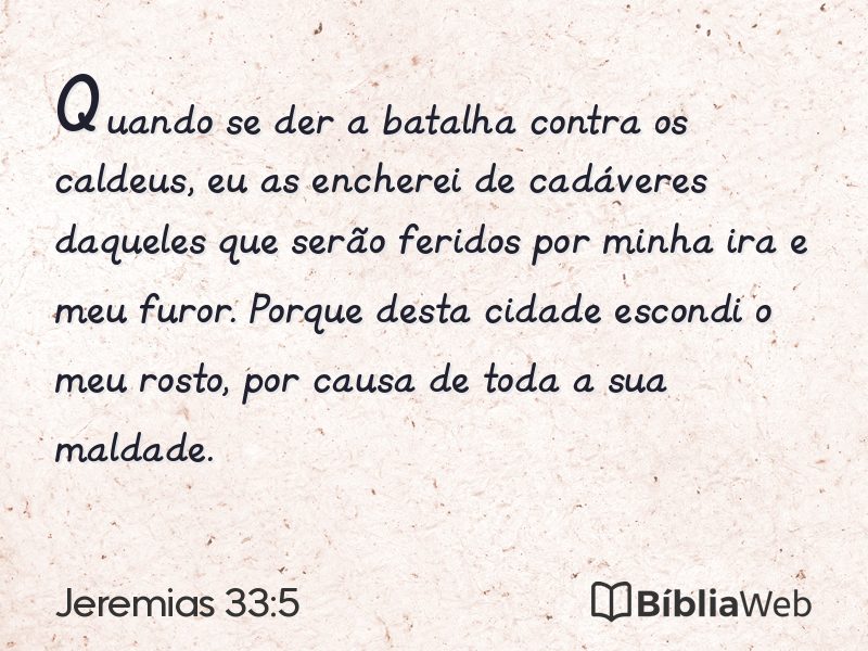 Jeremias 33:5 em imagem para compartilhar