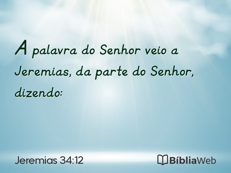 Jeremias 34:12 em imagem para compartilhar