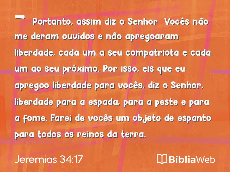 Jeremias 34:17 em imagem para compartilhar