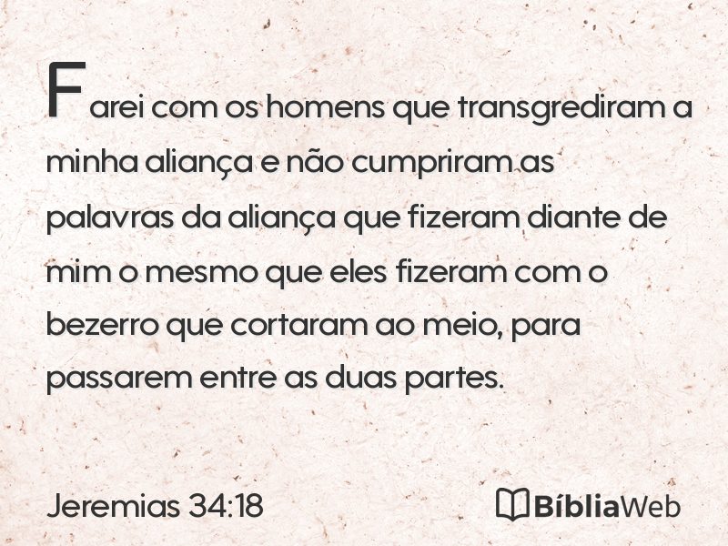Jeremias 34:18 em imagem para compartilhar