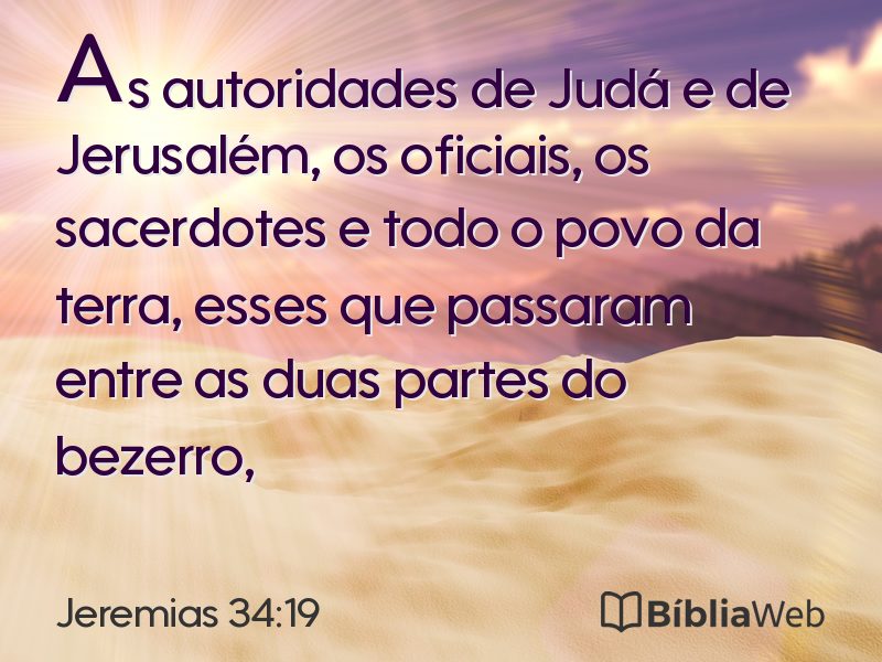 Jeremias 34:19 em imagem para compartilhar