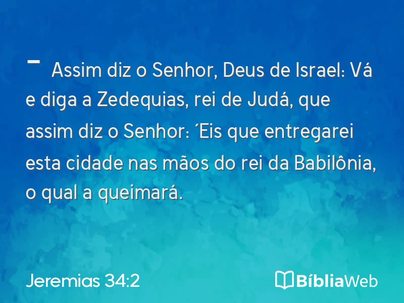 Jeremias 34:2 em imagem para compartilhar