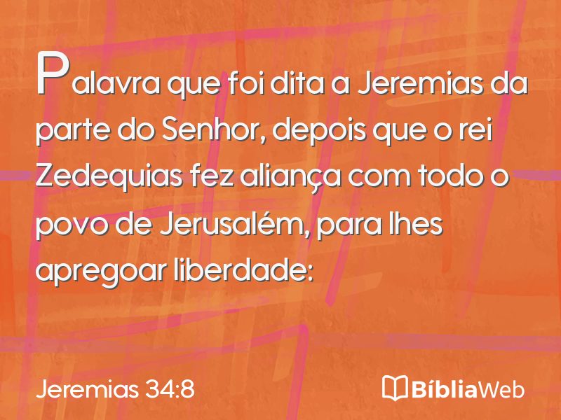 Jeremias 34:8 em imagem para compartilhar