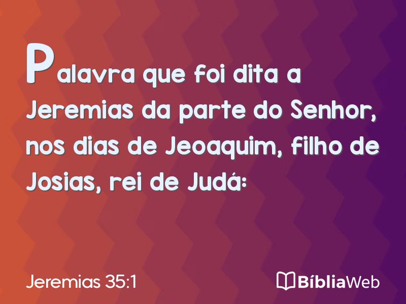 Jeremias 35:1 em imagem para compartilhar