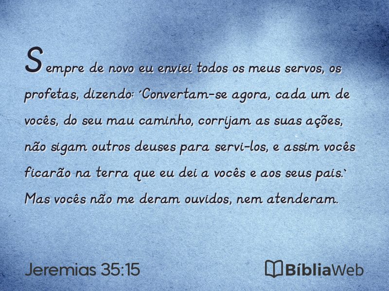 Jeremias 35:15 em imagem para compartilhar