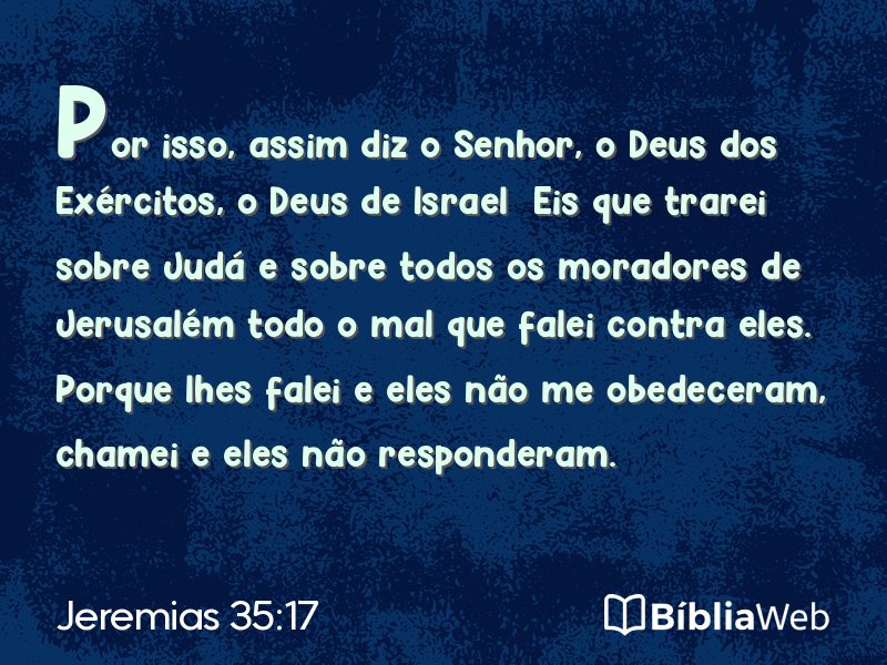 Jeremias 35:17 em imagem para compartilhar