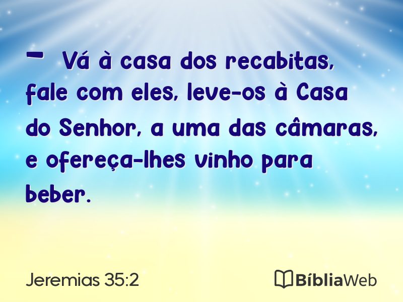 Jeremias 35:2 em imagem para compartilhar