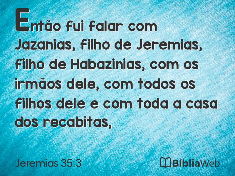 Jeremias 35:3 em imagem para compartilhar