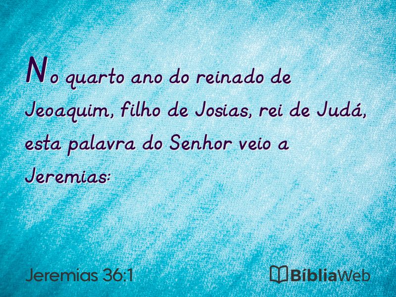 Jeremias 36:1 em imagem para compartilhar