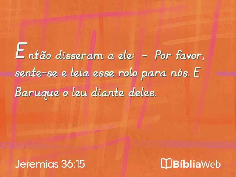 Jeremias 36:15 em imagem para compartilhar