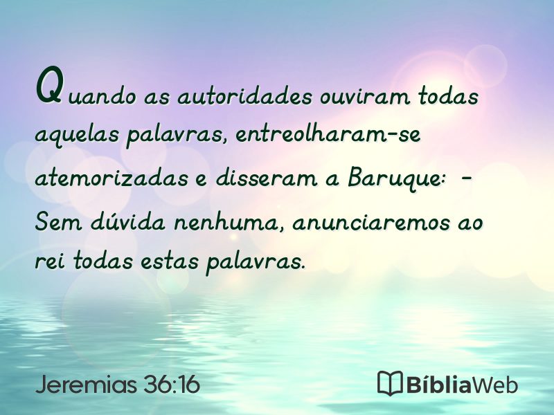 Jeremias 36:16 em imagem para compartilhar