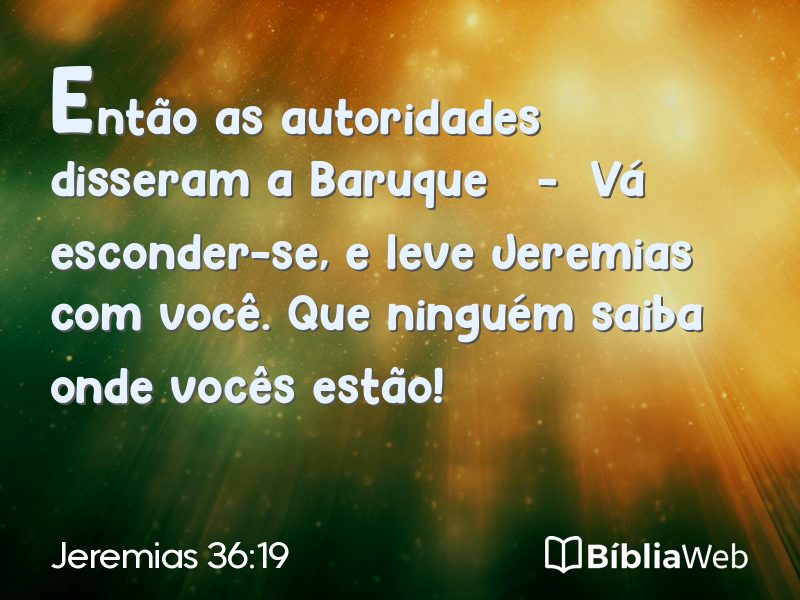 Jeremias 36:19 em imagem para compartilhar