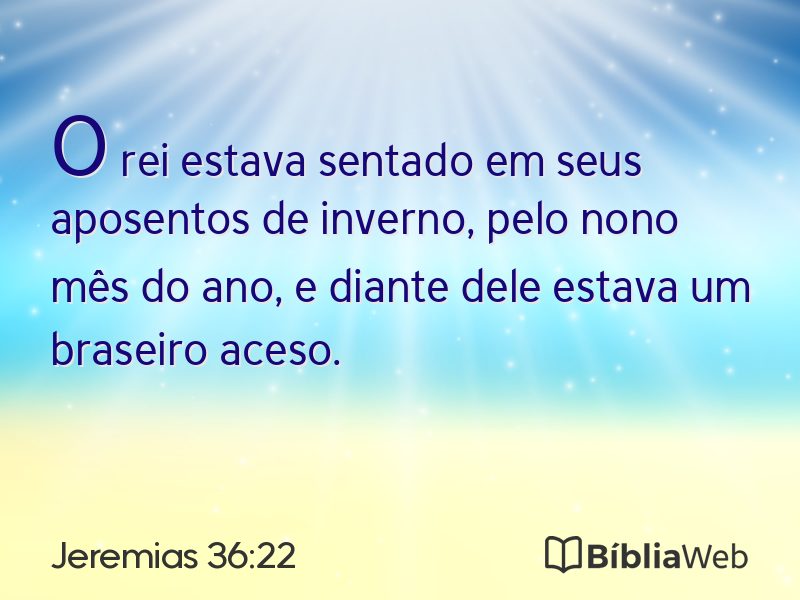 Jeremias 36:22 em imagem para compartilhar