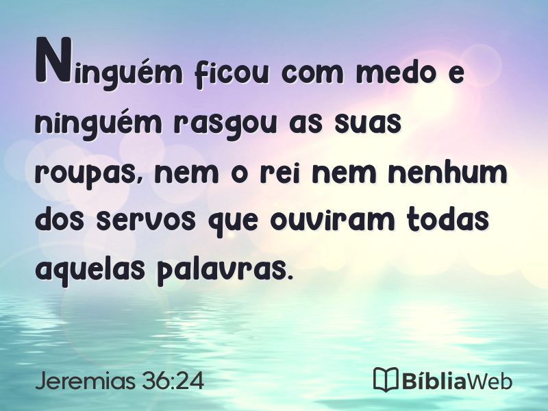 Jeremias 36:24 em imagem para compartilhar