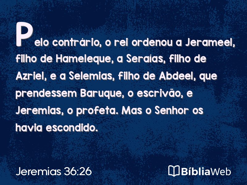 Jeremias 36:26 em imagem para compartilhar