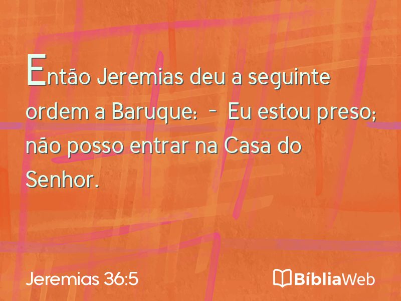 Jeremias 36:5 em imagem para compartilhar