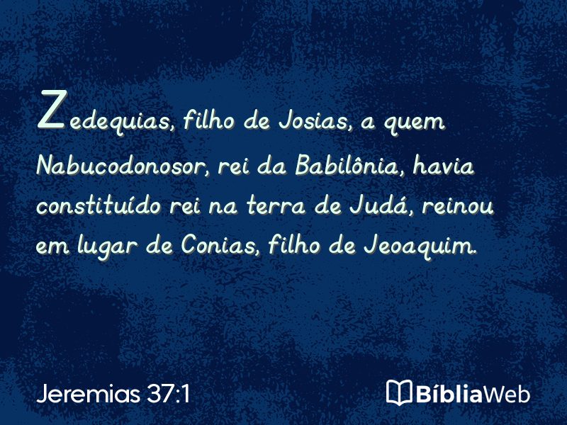 Jeremias 37:1 em imagem para compartilhar