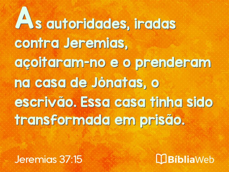 Jeremias 37:15 em imagem para compartilhar