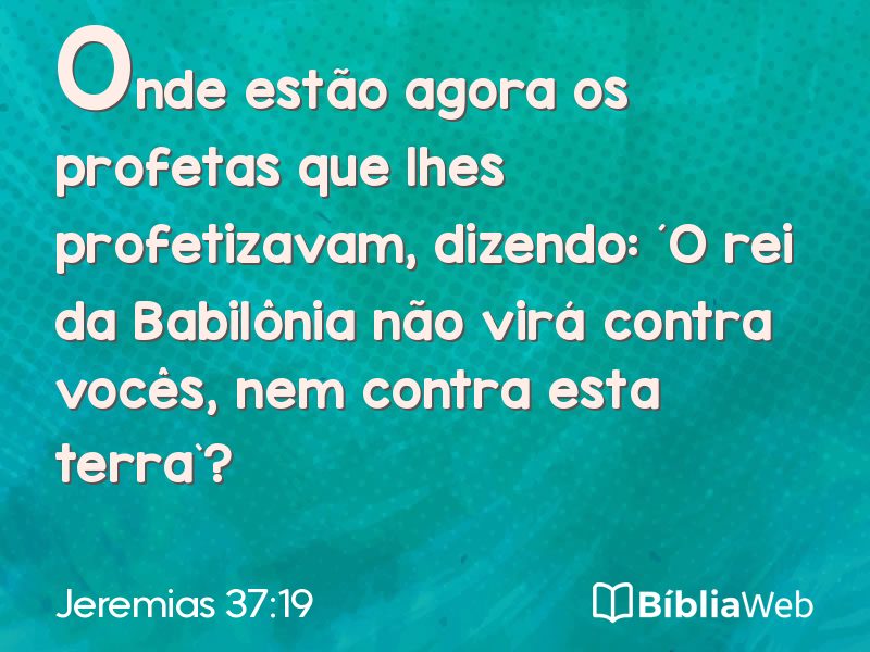 Jeremias 37:19 em imagem para compartilhar