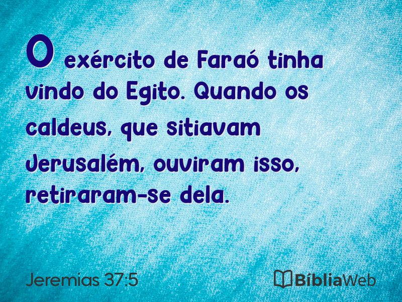 Jeremias 37:5 em imagem para compartilhar