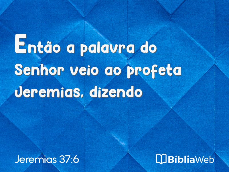 Jeremias 37:6 em imagem para compartilhar