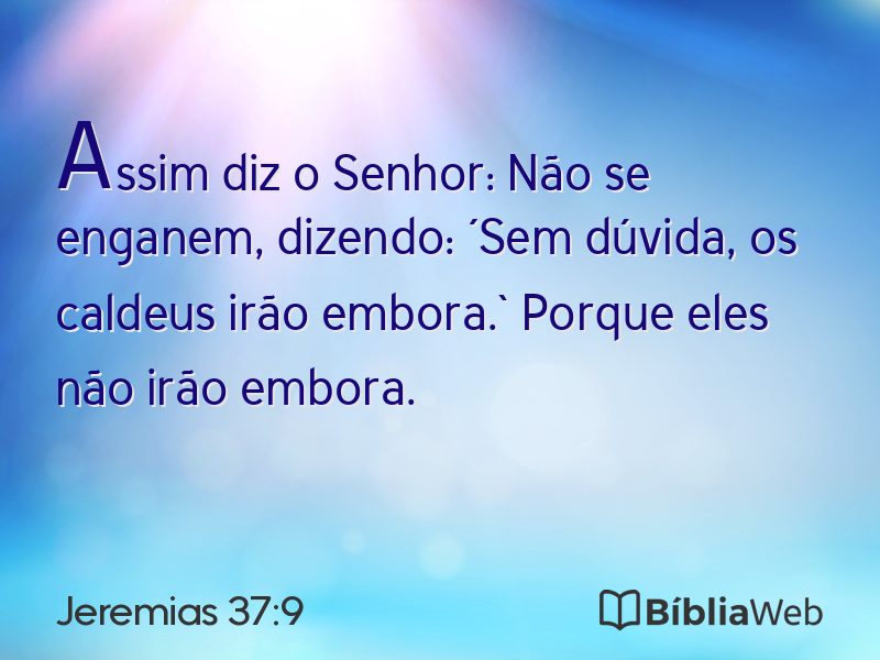 Jeremias 37:9 em imagem para compartilhar