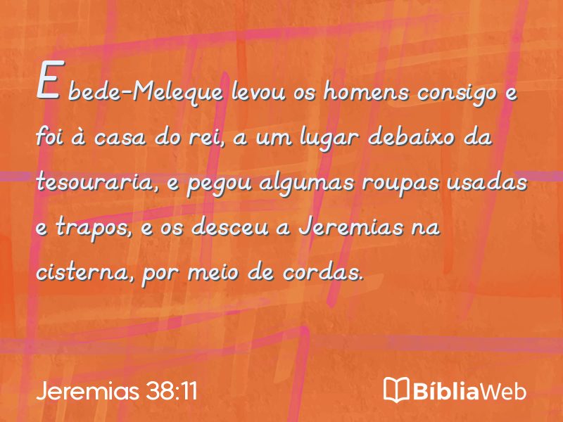 Jeremias 38:11 em imagem para compartilhar