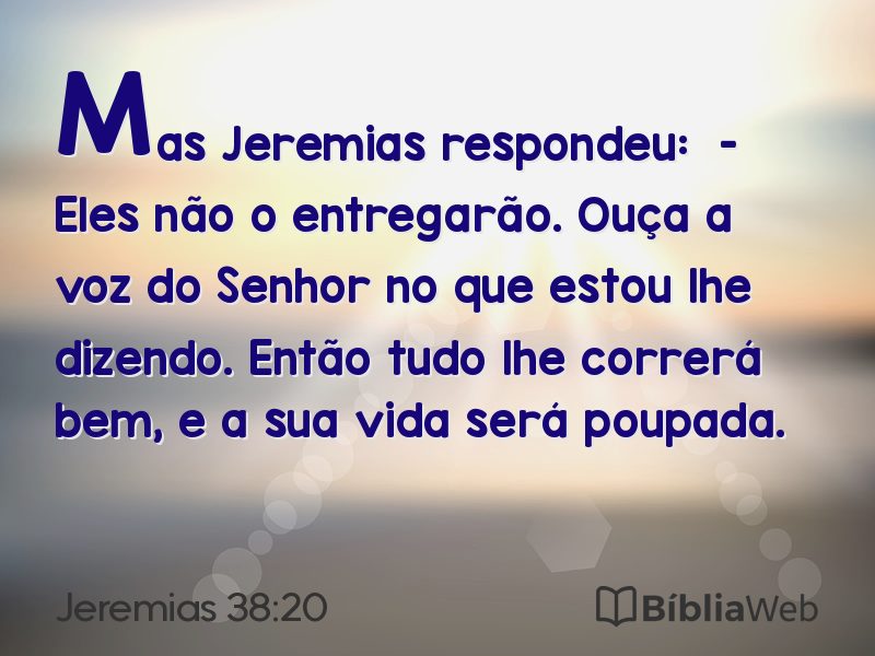 Jeremias 38:20 em imagem para compartilhar