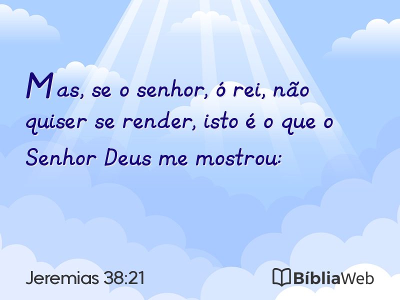 Jeremias 38:21 em imagem para compartilhar
