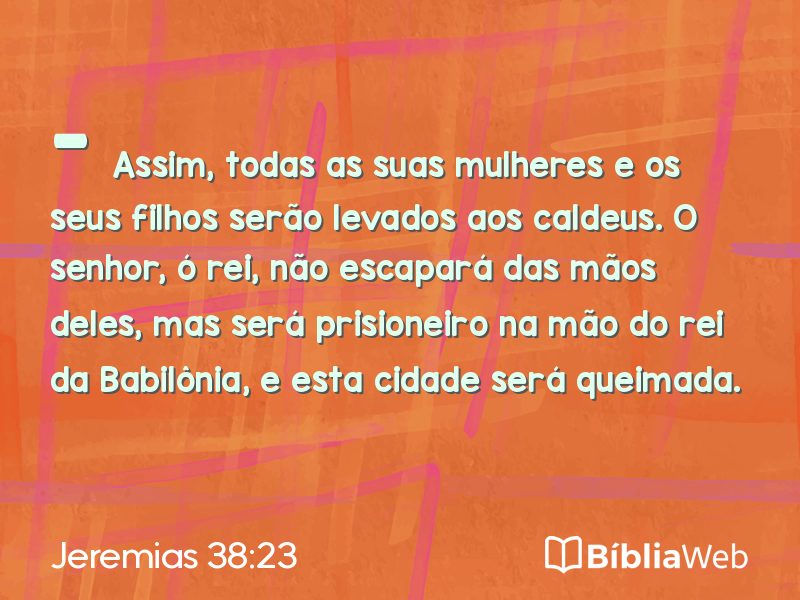 Jeremias 38:23 em imagem para compartilhar