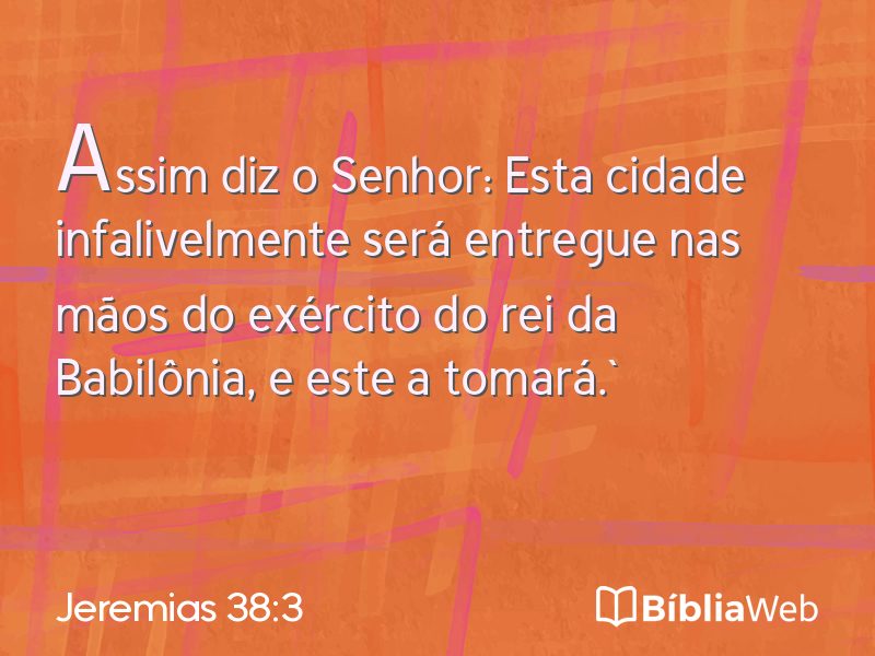 Jeremias 38:3 em imagem para compartilhar