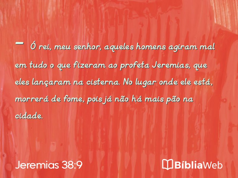 Jeremias 38:9 em imagem para compartilhar