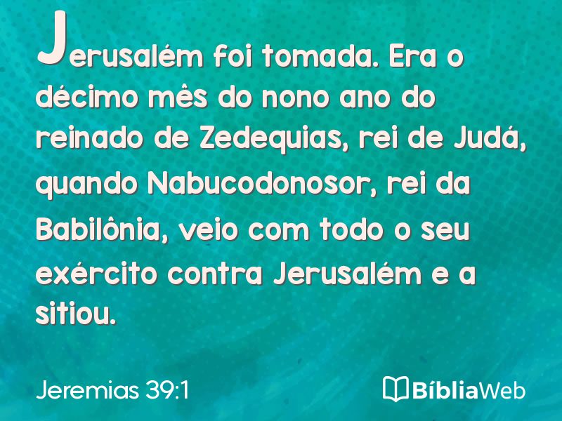 Jeremias 39:1 em imagem para compartilhar